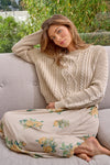 Washed Cable Sweater