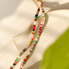Sunny Non-Tarnish Boho Color Beaded Necklace