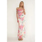 Off Shoulder Floral Maxi Dress