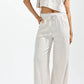 Elastic Waist W/Drawstring Loose Fit Pants
