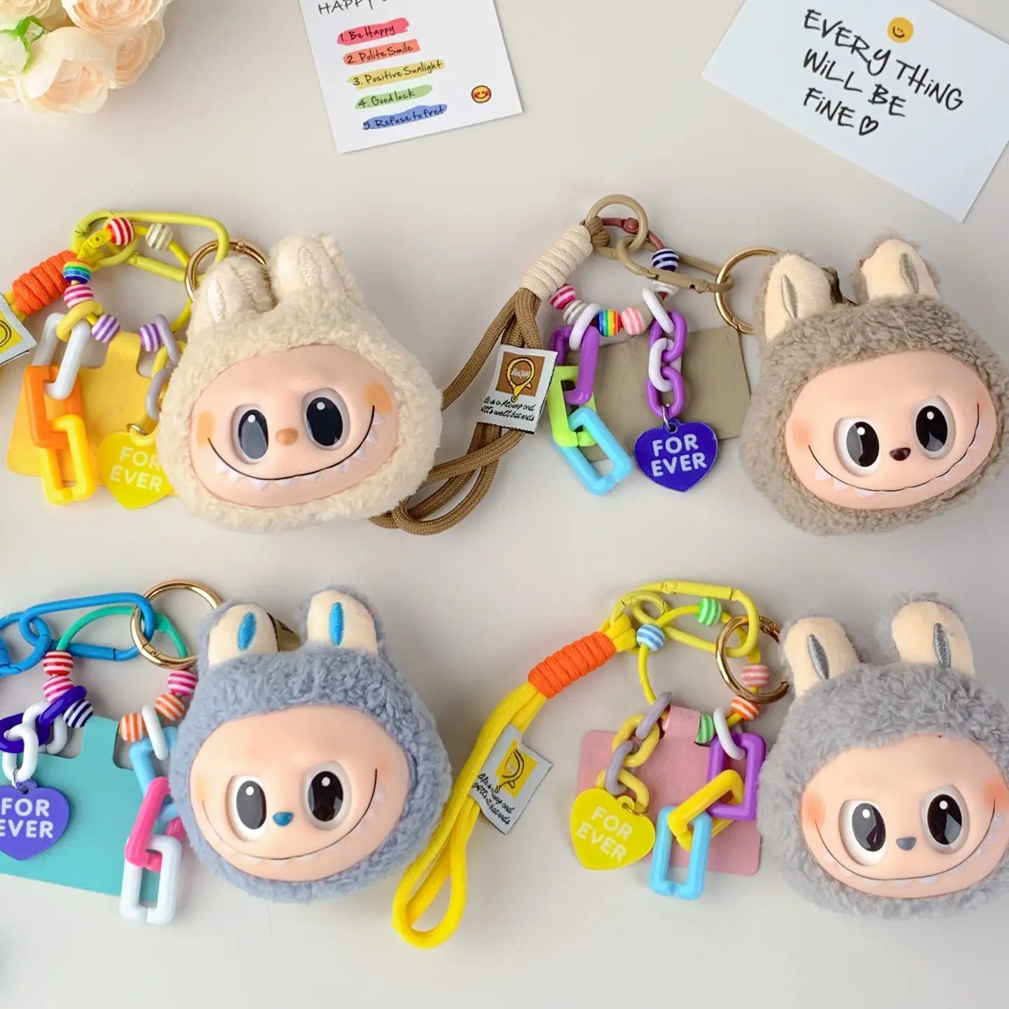 Labubu Plush Keychain