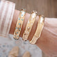 Gold-Tone Eternity Stretch Bangle