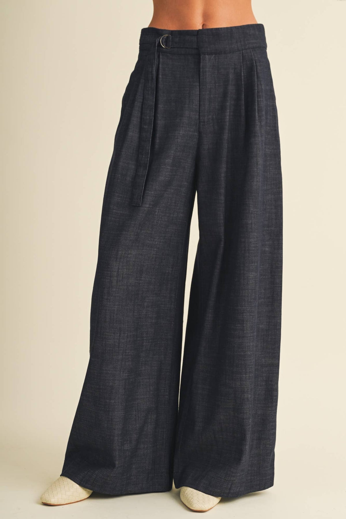 High-Waist Voluminous Wide-Leg Trousers