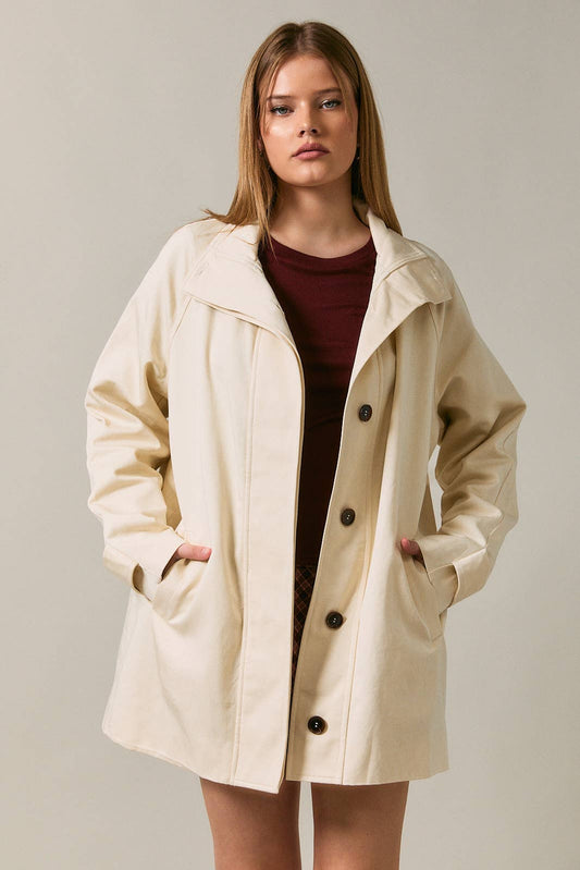 Oversized High Neck Jacket