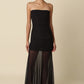 Emily Strapless Sheer Maxi Dress