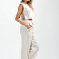 Elastic Waist W/Drawstring Loose Fit Pants
