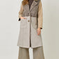 Color Blocked Long Coat