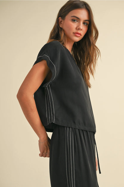 Viscose Short Sleeve Top