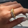 Bayard 18K Gold Non-Tarnish Multi Stack Cz Band Ring