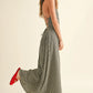 Gingham Pattern Maxi Dress