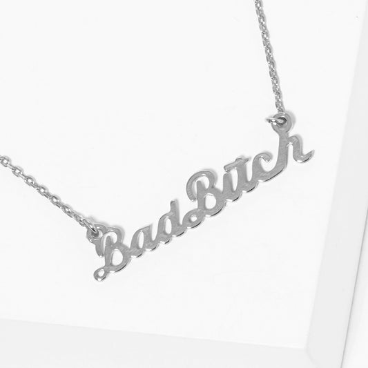 Gold-Dipped Bad Bitch Fashion Necklaces