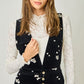 Embroidered Corduroy Jumpsuit