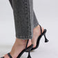 Rhinestone Detail Straight Jeans