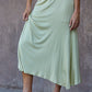 Knit Viscose Spandex Midi Skirt