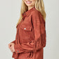 Fringe Back Suede Jacket