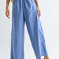 Pinstripe Wide-Leg Trousers