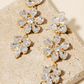 Triple Flower Dangle Earrings
