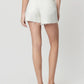 Super High Rise Raw Step Hem Drawstring Mom Shorts
