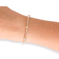 Dainty Sutton Bracelet in Silver with Gold