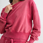 Mineral Wash Luxe Cropped Sweatshirt