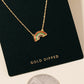 Gold Dipped Dainty Rainbow Pendant Necklace