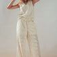 Floral Embroidered Cotton Top and Pant Set