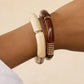 Cove 18K Gold Non-Tarnish Chunky Resin Bangle Set