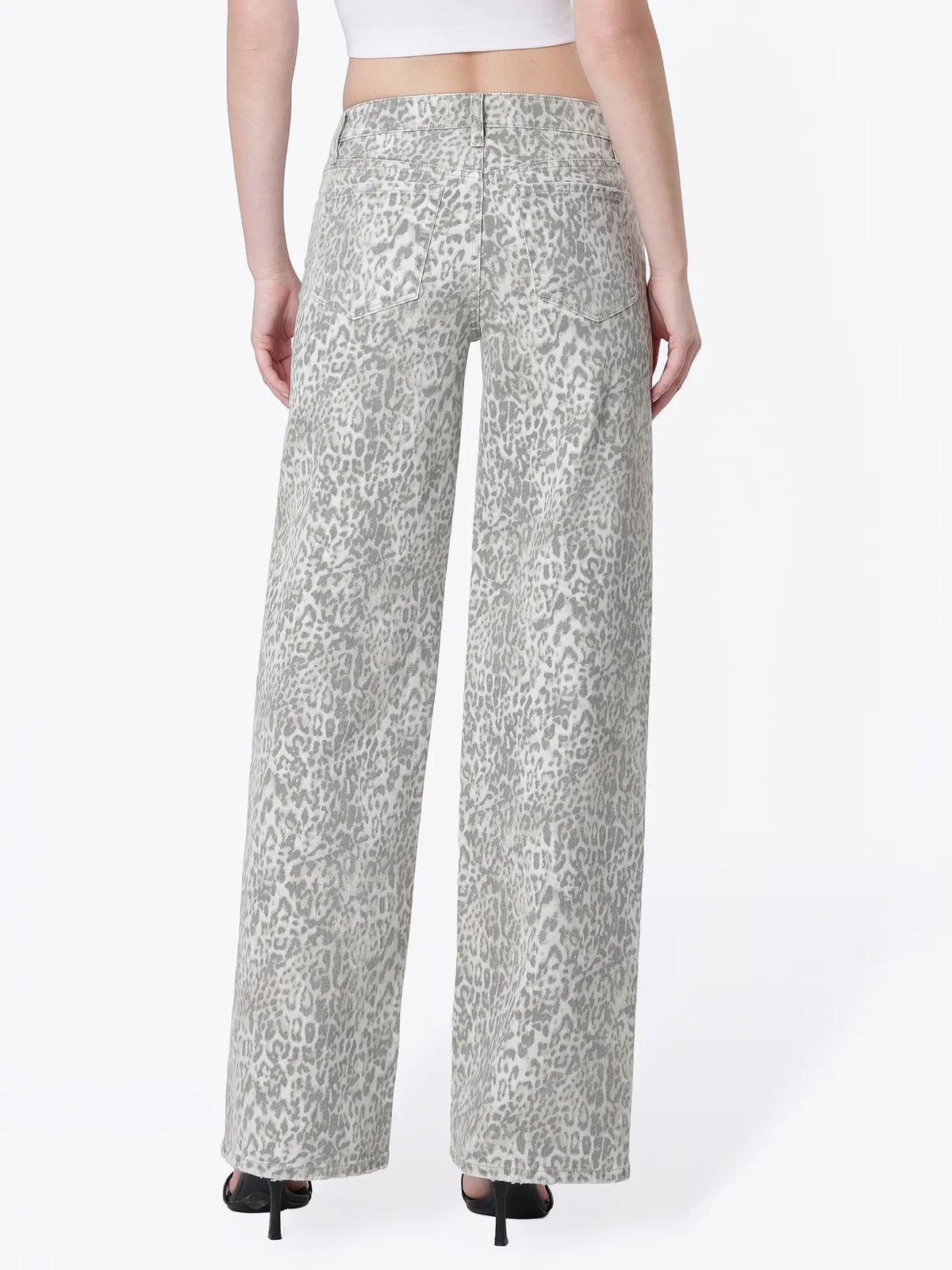 Low Rise Leopard Wide Leg