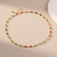 Colourful Oval Zirconia Vintage Necklace