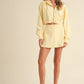 Mineral Wash Oversized Crop Hoodie