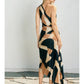 First Class Asymmetrical Pleated Maxi Dress