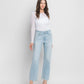 High Rise Slim Wide Jeans