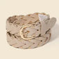 Braided Design Fashion Vegan Leather Belt