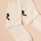Knit Bow Mid Calf Socks