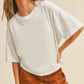 Blank Long Cropped Short Sleeve T-Shirt