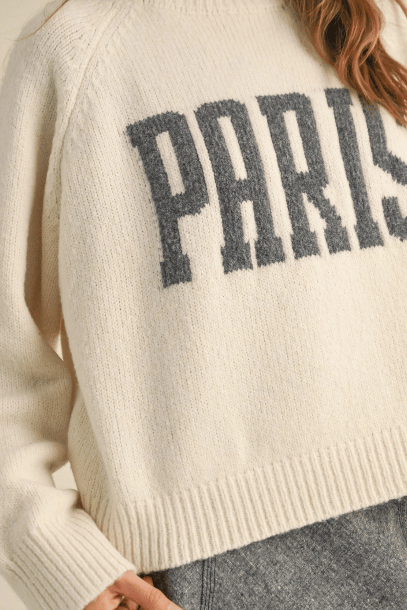 PARIS Knit Sweater Top