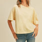 Blank Long Cropped Short Sleeve T-Shirt