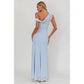 One Shoulder Sheer Maxi Dress