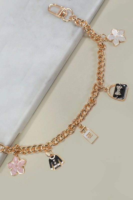 Bag Charm-Chain Top Bag Flower Perfume