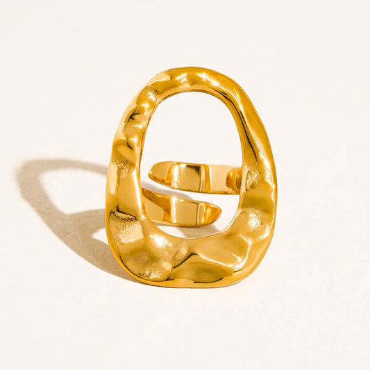 Gold Non-Tarnish Statement Ring