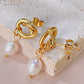 18K Stainless Steel Tarnish Free Pearl Drop Ear