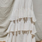 Woven Polyester Chiffon Tiered Midi Skirt