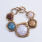 Irregular Metal Stone Bracelet