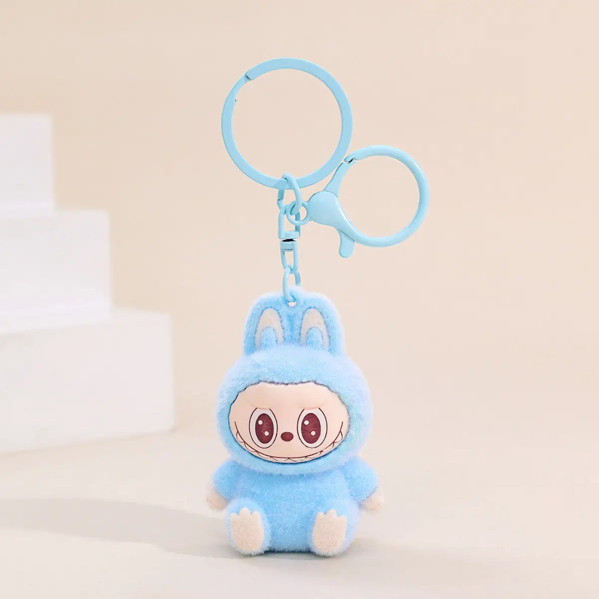 Labubu Flocking Keychain