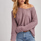 Reverse Seam Loose Fit Sweater