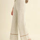 The Taylor Color Contrast Detail Knit Pants