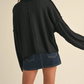 The Joanna Lightweight Turtle Neck Dolman Sleeve Knit Sweater