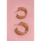 Double Chain Link Hoop Earrings