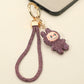 Sparkling Labubu Rhinestone Phone Strap Keychain Bag Charm