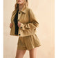 Suede Jacket with Pocket